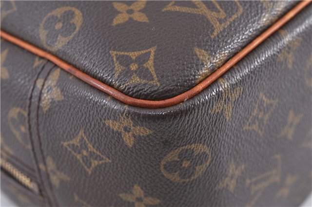 Authentic LOUIS VUITTON Monogram Deauville Hand Bag M47270 LV 4772C