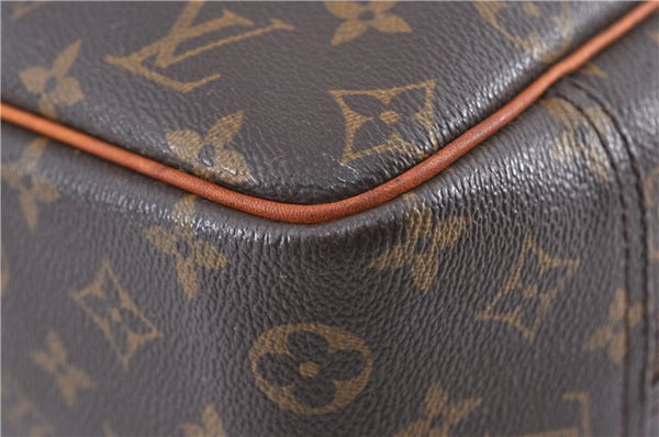 Authentic LOUIS VUITTON Monogram Deauville Hand Bag M47270 LV 4772C