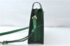 Auth Louis Vuitton Epi Capucines Shoulder Cross Body Bag Green M52344 LV 4772D