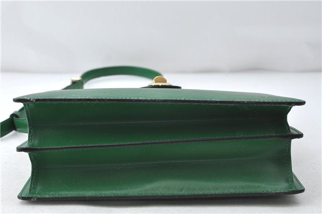Auth Louis Vuitton Epi Capucines Shoulder Cross Body Bag Green M52344 LV 4772D