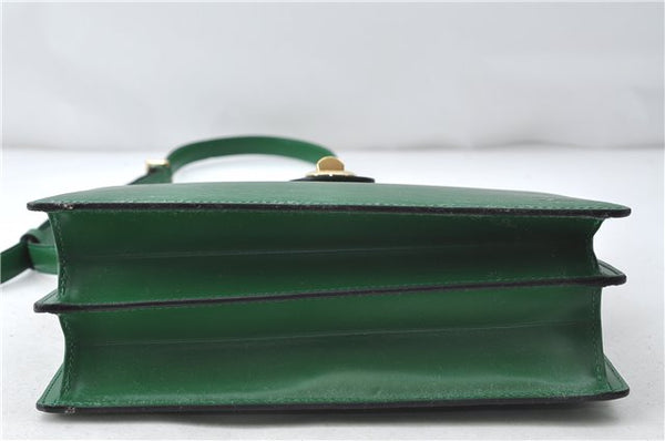 Auth Louis Vuitton Epi Capucines Shoulder Cross Body Bag Green M52344 LV 4772D