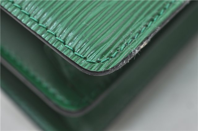 Auth Louis Vuitton Epi Capucines Shoulder Cross Body Bag Green M52344 LV 4772D