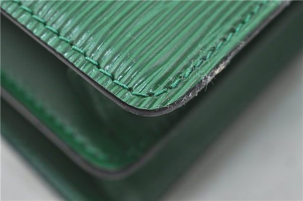 Auth Louis Vuitton Epi Capucines Shoulder Cross Body Bag Green M52344 LV 4772D