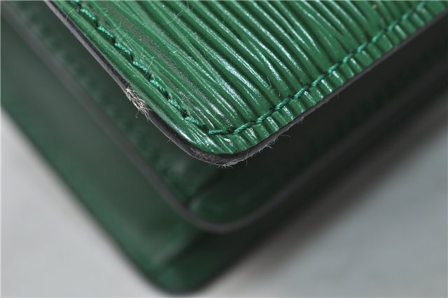 Auth Louis Vuitton Epi Capucines Shoulder Cross Body Bag Green M52344 LV 4772D