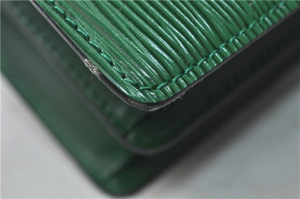 Auth Louis Vuitton Epi Capucines Shoulder Cross Body Bag Green M52344 LV 4772D