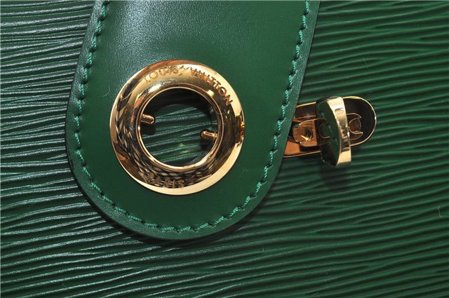 Auth Louis Vuitton Epi Capucines Shoulder Cross Body Bag Green M52344 LV 4772D
