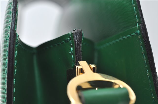 Auth Louis Vuitton Epi Capucines Shoulder Cross Body Bag Green M52344 LV 4772D