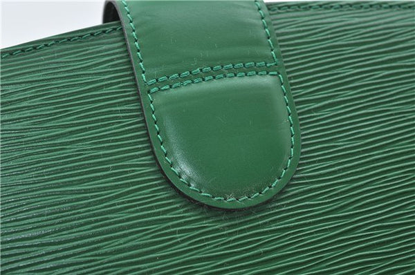 Auth Louis Vuitton Epi Capucines Shoulder Cross Body Bag Green M52344 LV 4772D