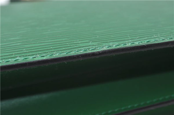 Auth Louis Vuitton Epi Capucines Shoulder Cross Body Bag Green M52344 LV 4772D