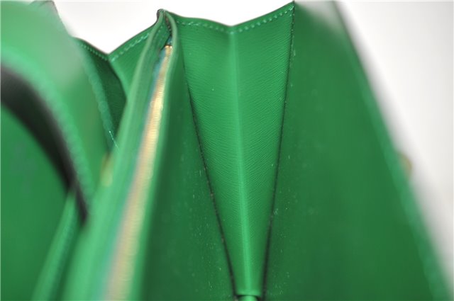 Auth Louis Vuitton Epi Capucines Shoulder Cross Body Bag Green M52344 LV 4772D