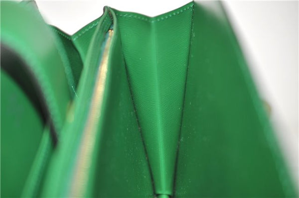 Auth Louis Vuitton Epi Capucines Shoulder Cross Body Bag Green M52344 LV 4772D