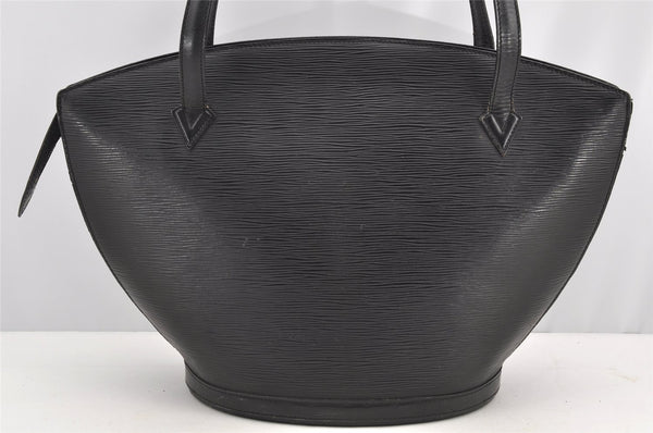 Auth Louis Vuitton Epi Saint Jacques Shopping Shoulder Bag Black M52262 LV 4772I