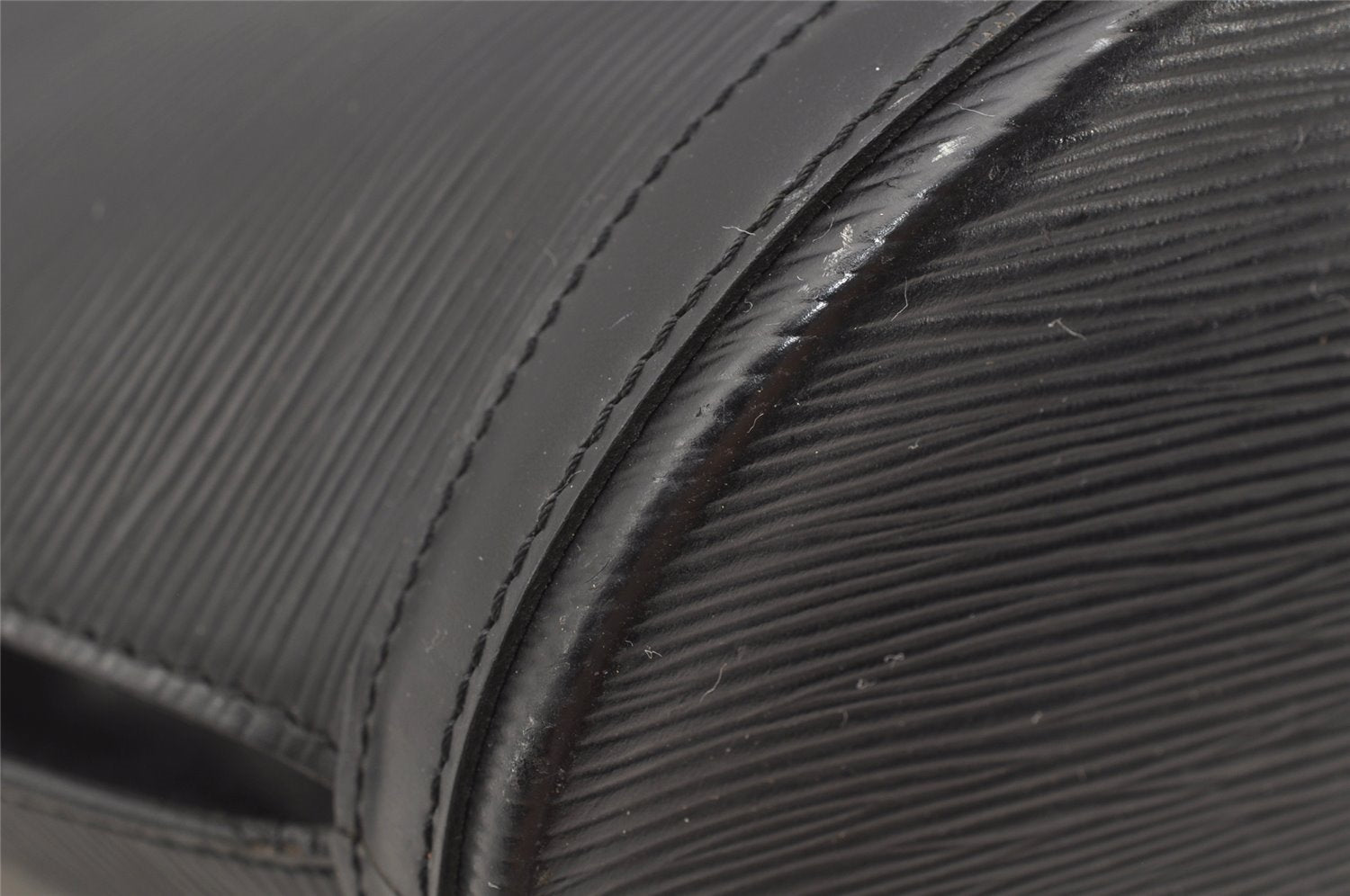 Auth Louis Vuitton Epi Saint Jacques Shopping Shoulder Bag Black M52262 LV 4772I