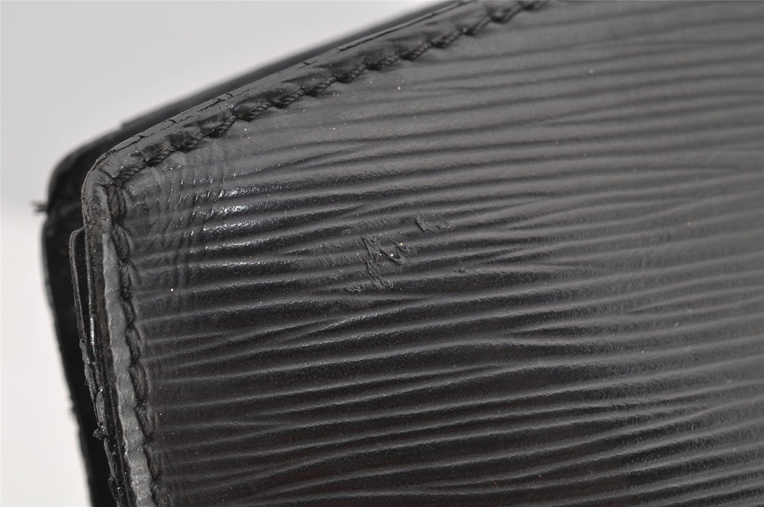 Auth Louis Vuitton Epi Saint Jacques Shopping Shoulder Bag Black M52262 LV 4772I