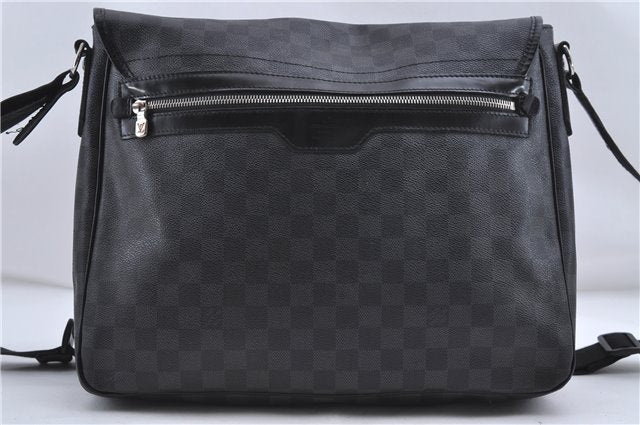 Authentic Louis Vuitton Damier Graphite Daniel GM Shoulder Bag N58033 LV 4773D