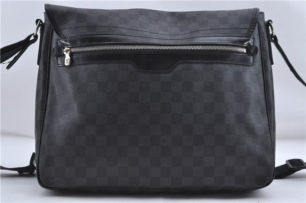 Authentic Louis Vuitton Damier Graphite Daniel GM Shoulder Bag N58033 LV 4773D
