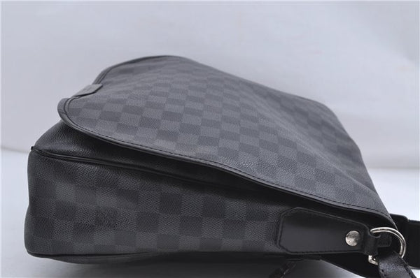 Authentic Louis Vuitton Damier Graphite Daniel GM Shoulder Bag N58033 LV 4773D