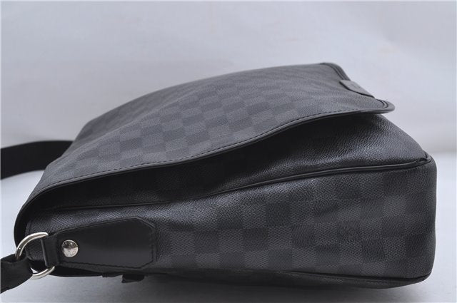 Authentic Louis Vuitton Damier Graphite Daniel GM Shoulder Bag N58033 LV 4773D