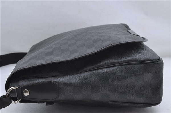 Authentic Louis Vuitton Damier Graphite Daniel GM Shoulder Bag N58033 LV 4773D