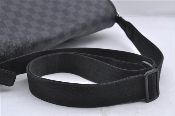 Authentic Louis Vuitton Damier Graphite Daniel GM Shoulder Bag N58033 LV 4773D