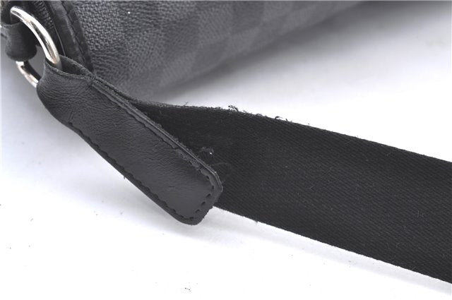 Authentic Louis Vuitton Damier Graphite Daniel GM Shoulder Bag N58033 LV 4773D