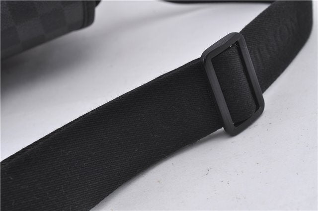 Authentic Louis Vuitton Damier Graphite Daniel GM Shoulder Bag N58033 LV 4773D