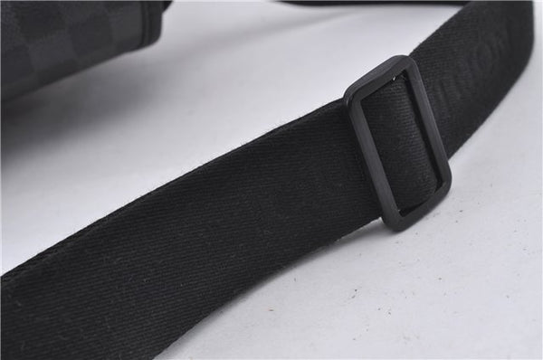 Authentic Louis Vuitton Damier Graphite Daniel GM Shoulder Bag N58033 LV 4773D