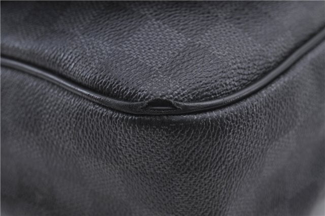Authentic Louis Vuitton Damier Graphite Daniel GM Shoulder Bag N58033 LV 4773D