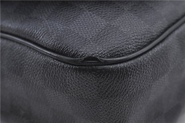 Authentic Louis Vuitton Damier Graphite Daniel GM Shoulder Bag N58033 LV 4773D