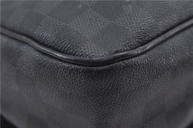 Authentic Louis Vuitton Damier Graphite Daniel GM Shoulder Bag N58033 LV 4773D