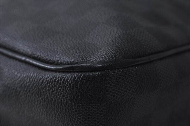 Authentic Louis Vuitton Damier Graphite Daniel GM Shoulder Bag N58033 LV 4773D