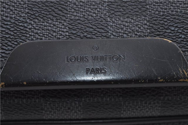 Authentic Louis Vuitton Damier Graphite Daniel GM Shoulder Bag N58033 LV 4773D