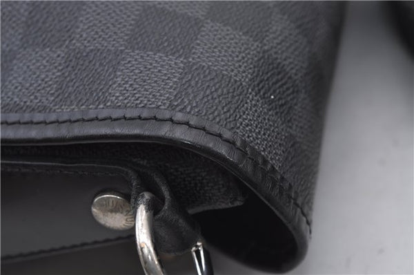 Authentic Louis Vuitton Damier Graphite Daniel GM Shoulder Bag N58033 LV 4773D