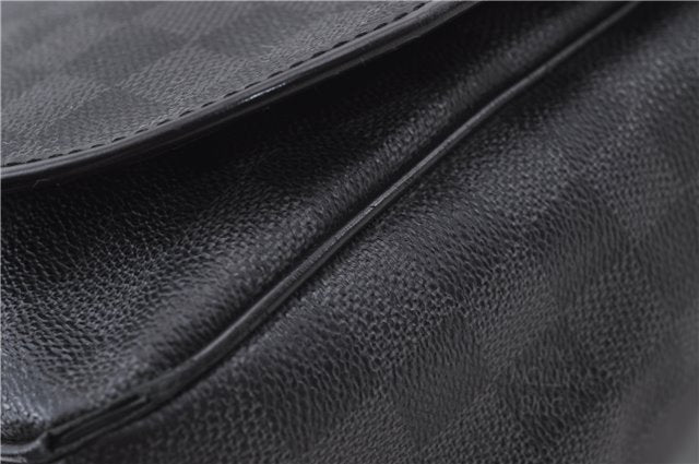 Authentic Louis Vuitton Damier Graphite Daniel GM Shoulder Bag N58033 LV 4773D