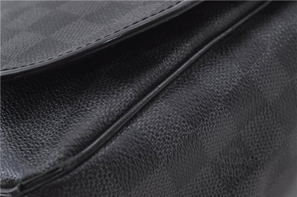 Authentic Louis Vuitton Damier Graphite Daniel GM Shoulder Bag N58033 LV 4773D