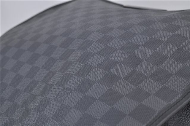 Authentic Louis Vuitton Damier Graphite Daniel GM Shoulder Bag N58033 LV 4773D
