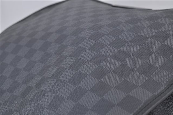 Authentic Louis Vuitton Damier Graphite Daniel GM Shoulder Bag N58033 LV 4773D