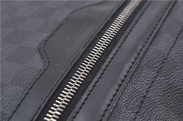 Authentic Louis Vuitton Damier Graphite Daniel GM Shoulder Bag N58033 LV 4773D