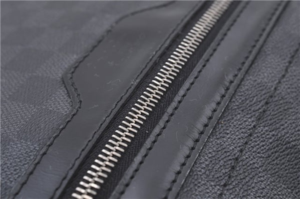 Authentic Louis Vuitton Damier Graphite Daniel GM Shoulder Bag N58033 LV 4773D