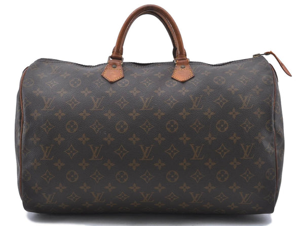 Authentic LOUIS VUITTON Monogram Speedy 40 Hand Bag M41522 LV 4774C