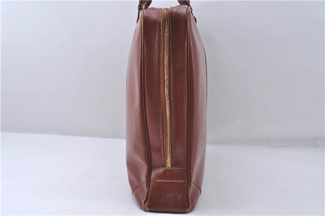 Auth Louis Vuitton Epi Porte Documents Voyage Brown Briefcase M54473 LV 4774D