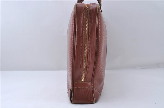 Auth Louis Vuitton Epi Porte Documents Voyage Brown Briefcase M54473 LV 4774D