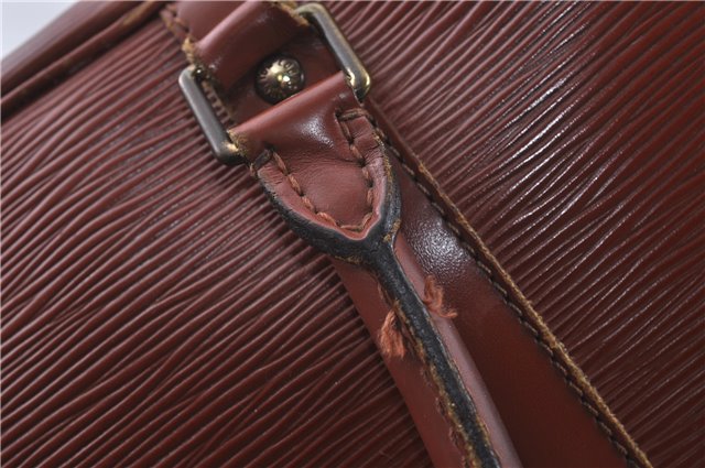 Auth Louis Vuitton Epi Porte Documents Voyage Brown Briefcase M54473 LV 4774D