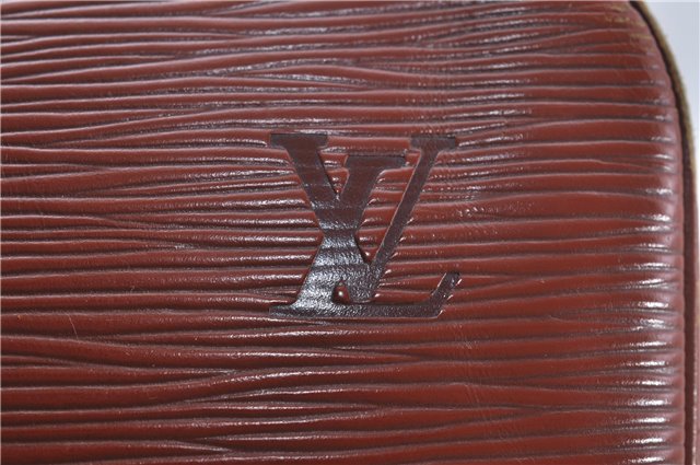Auth Louis Vuitton Epi Porte Documents Voyage Brown Briefcase M54473 LV 4774D