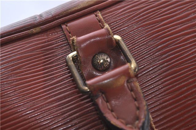 Auth Louis Vuitton Epi Porte Documents Voyage Brown Briefcase M54473 LV 4774D