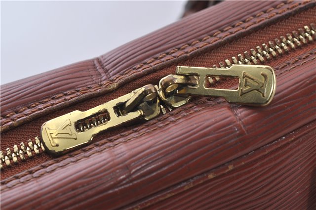 Auth Louis Vuitton Epi Porte Documents Voyage Brown Briefcase M54473 LV 4774D