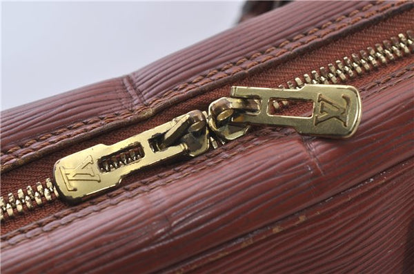 Auth Louis Vuitton Epi Porte Documents Voyage Brown Briefcase M54473 LV 4774D