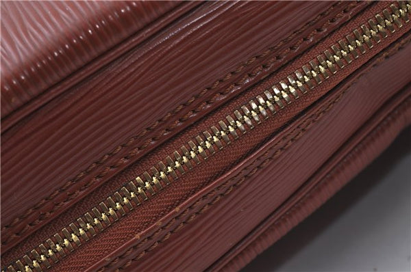 Auth Louis Vuitton Epi Porte Documents Voyage Brown Briefcase M54473 LV 4774D