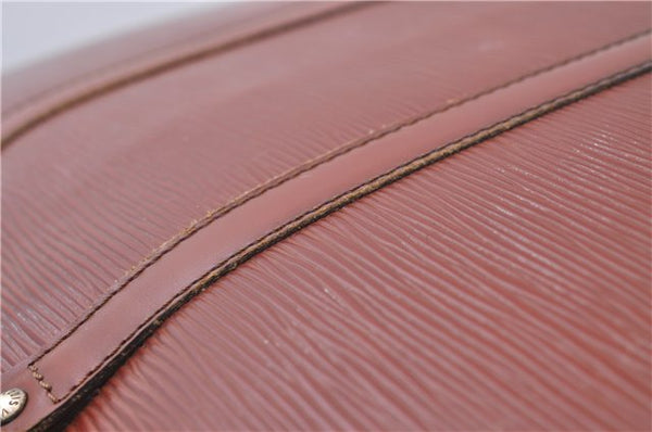 Auth Louis Vuitton Epi Porte Documents Voyage Brown Briefcase M54473 LV 4774D