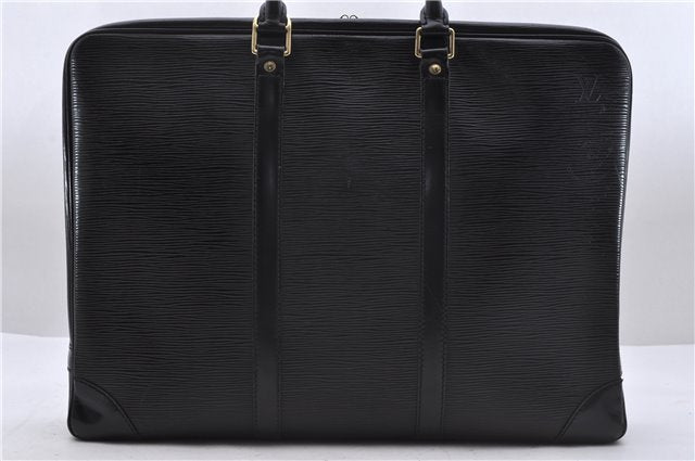 Auth Louis Vuitton Epi Porte Documents Voyage Briefcase Black M59162 LV 4775D
